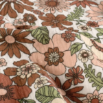 gaze de coton fleurs